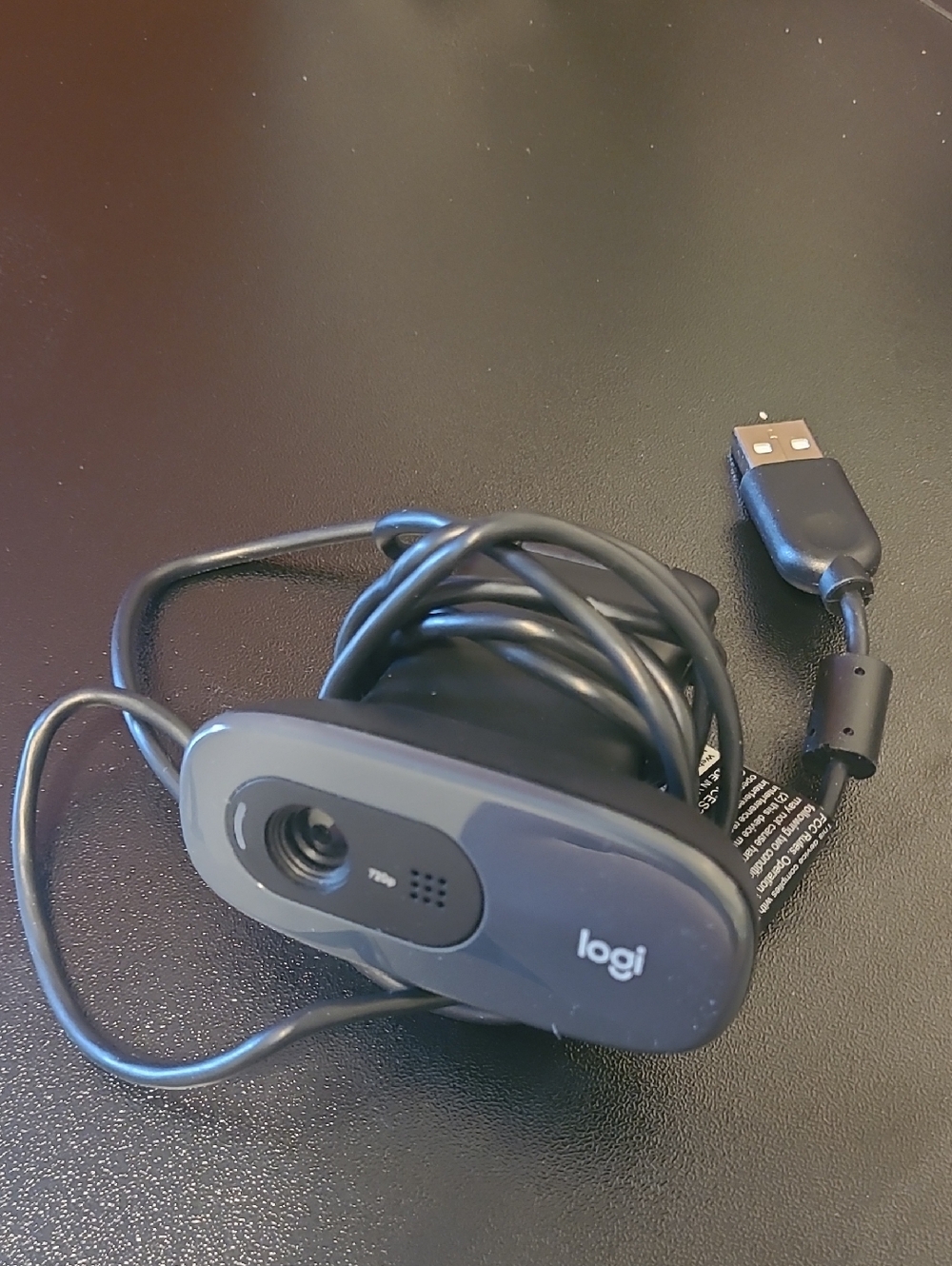 Logitech C270 HD Webcam in Teal Box with Black Camera